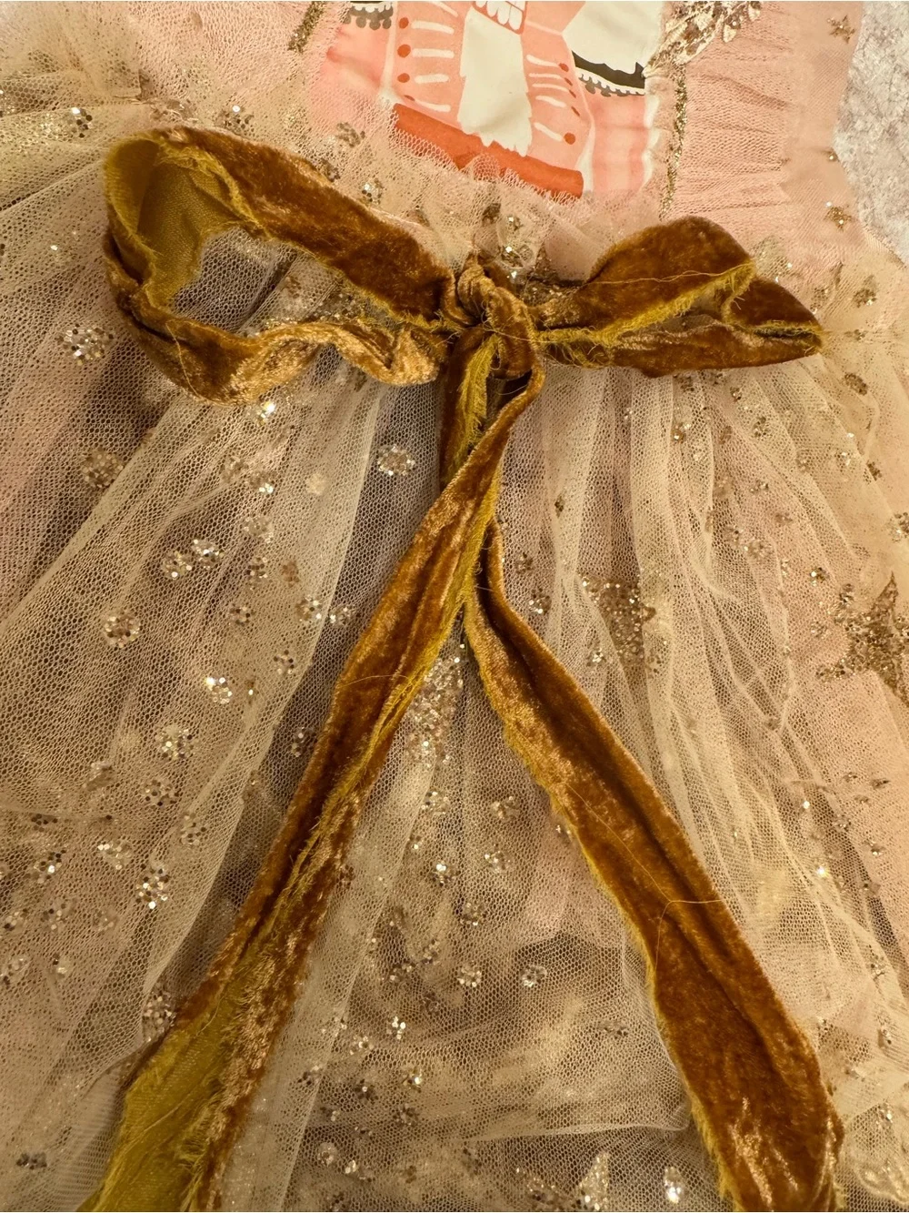 Willow Tree Blush Pink & Gold Nutcracker Costume Dress